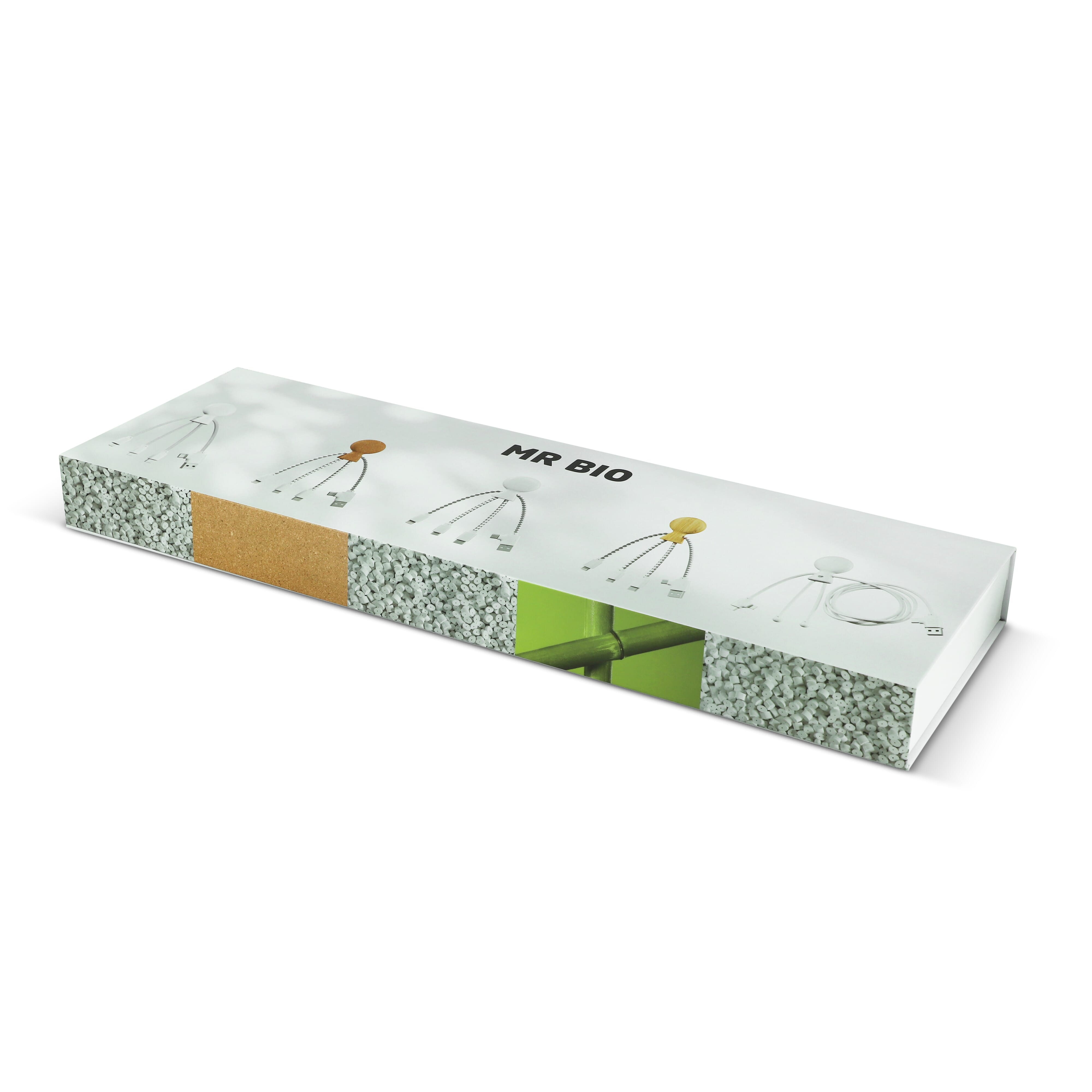 Boîte de présentation variée des Mr. Bio Charging cable