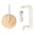 Coollux foldable paper LED lamp Aurora on wooden base, 22cm - Nature