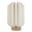 Coollux foldable paper LED lamp Eos on wooden base, 25 cm (letterbox size) - Nature
