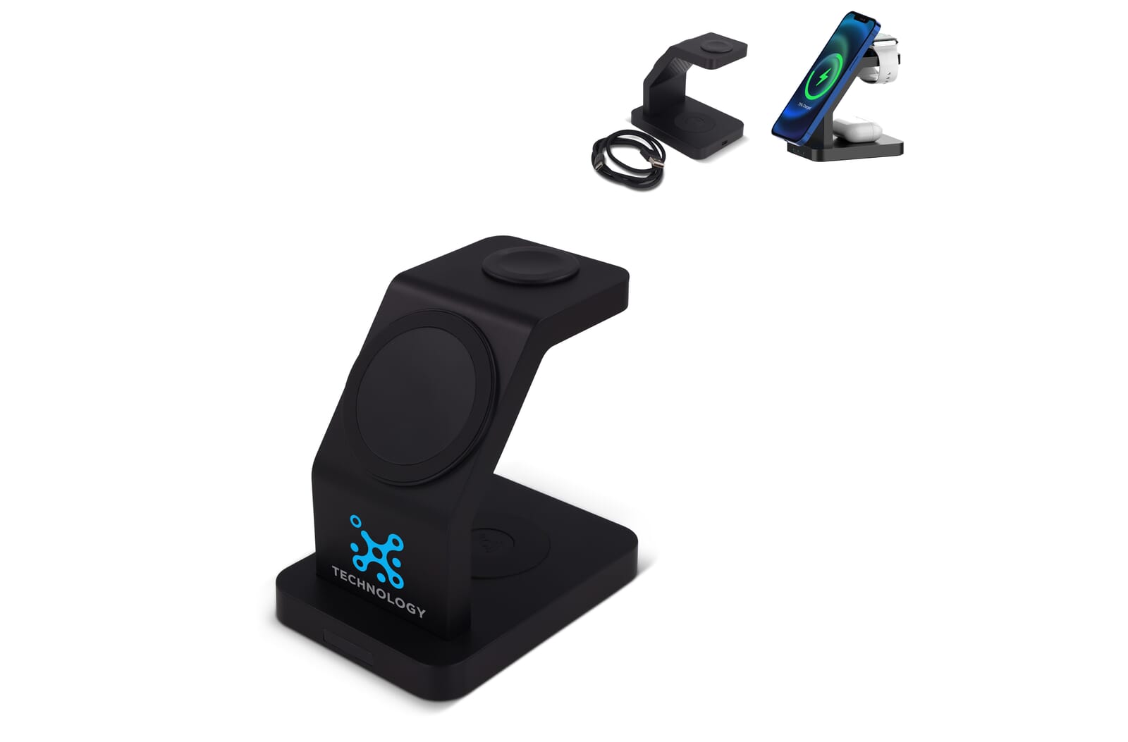 2708 | Xoopar Icon 3 in 1 Magnetic Wireless charger