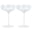 Byon Opacity set van 2 champagneglazen met stijlvol glas patroon 300ml - Transparant