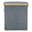 InSideOut opvouwbare mand met deksel Sogne 40,5 x 33 x 42cm rPET - Donker Grijs
