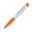 Penna a sfera Hawaii con evidenziatore tricolore - White / Orange