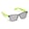 Justin R-PC zonnebril met spiegel uni-lens UV400 - Lichtgroen