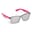 Justin R-PC zonnebril met spiegel uni-lens UV400 - Roze