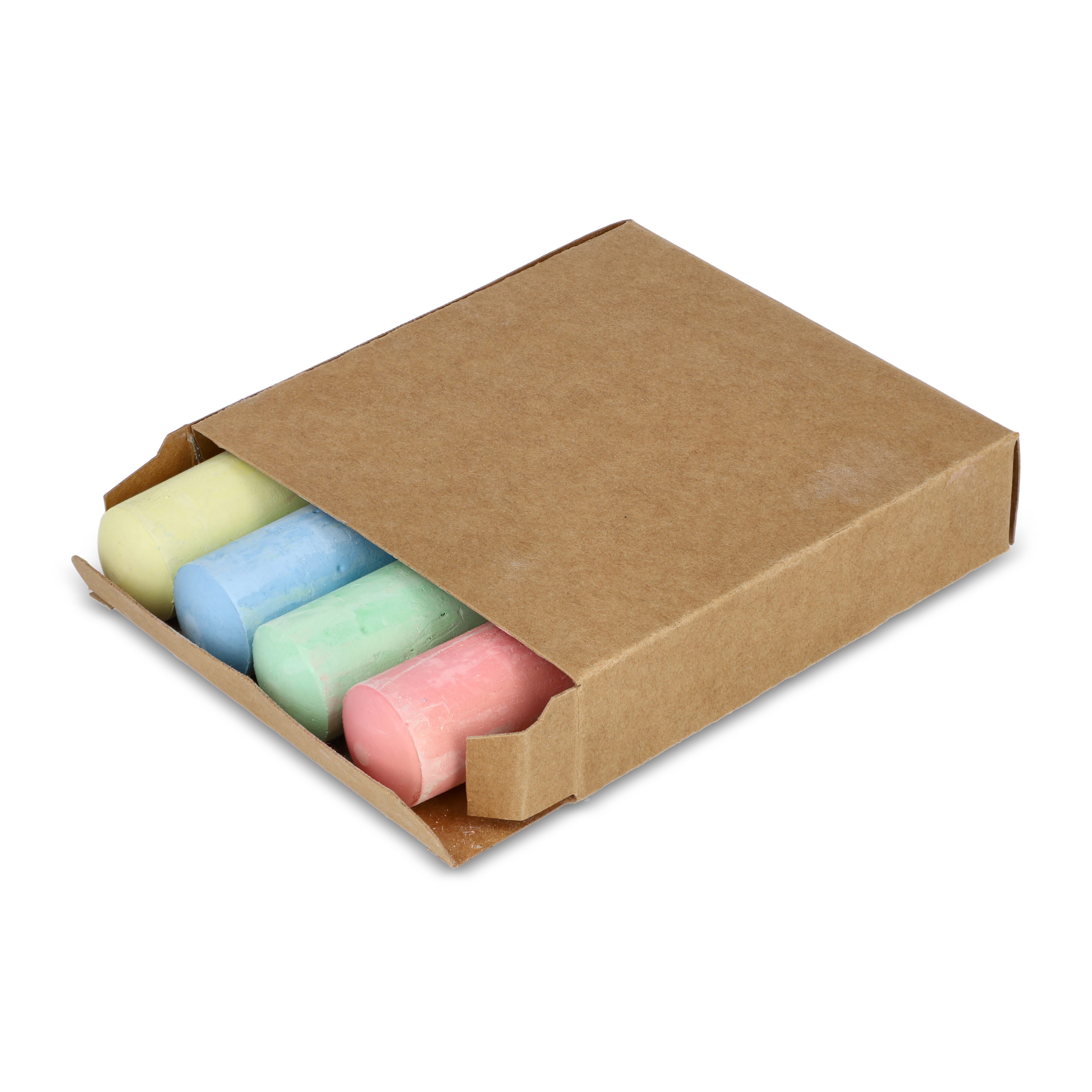 Craie de rue dans une boîte kraft