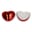 Bálsamo labial metálico en forma de corazón - Rojo