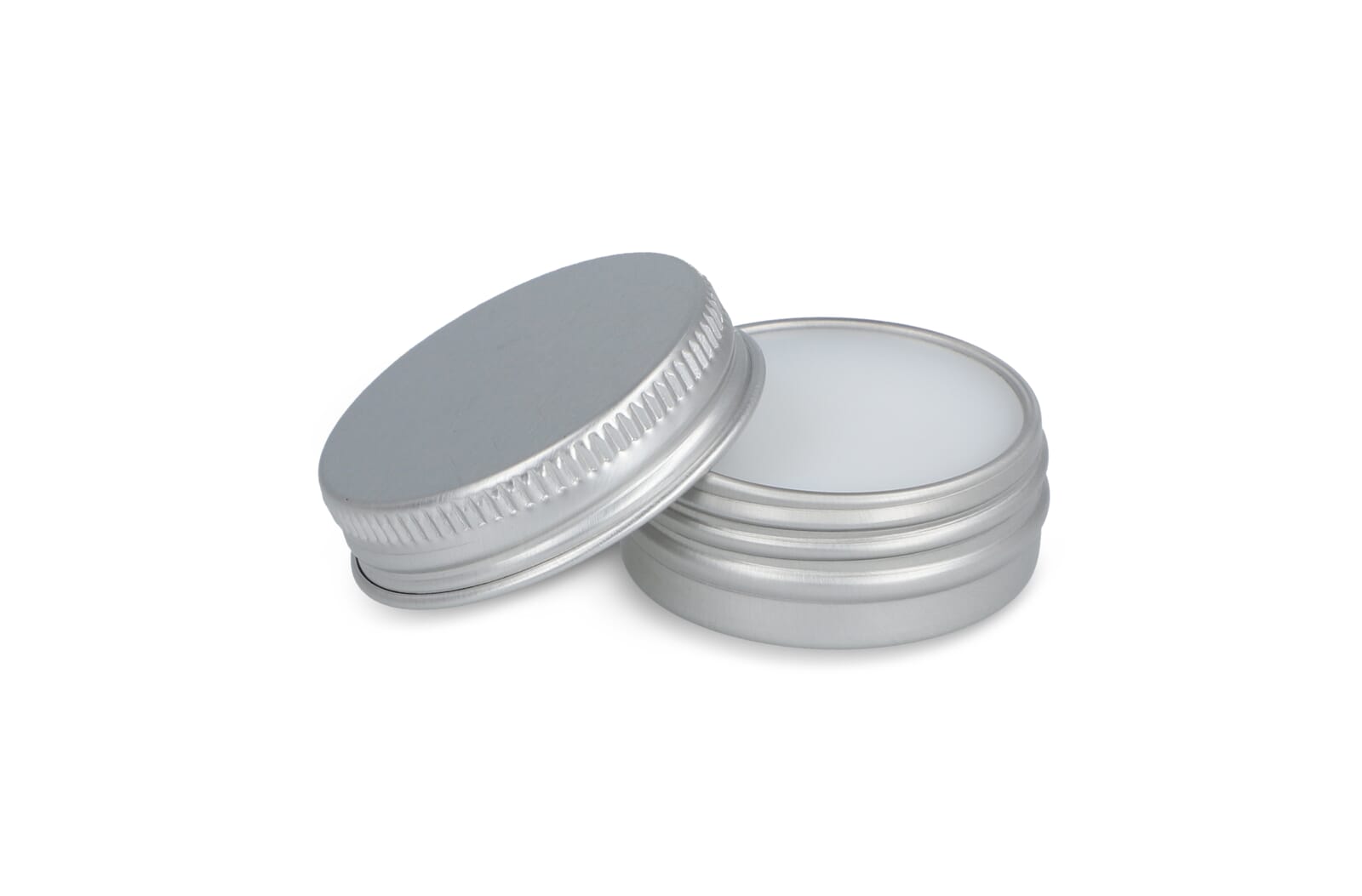 Baume à lèvre rond en boite en aluminium recyclé