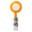 Namensschildhalter - Transparent Orange