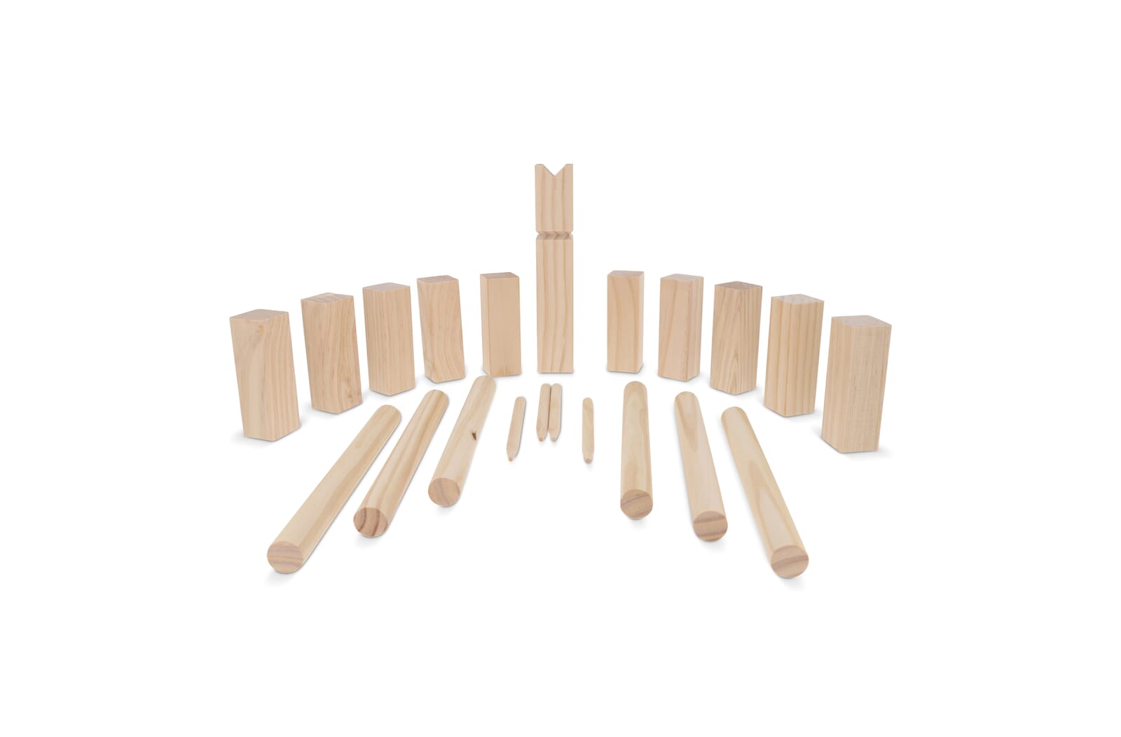 Jeu Kubb en bois en pochette