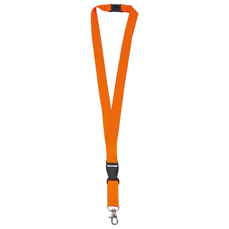 Polyester lanyard 20mm with buckle and hook