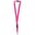 Polyester lanyard 20mm with buckle and hook - Fluor-pink