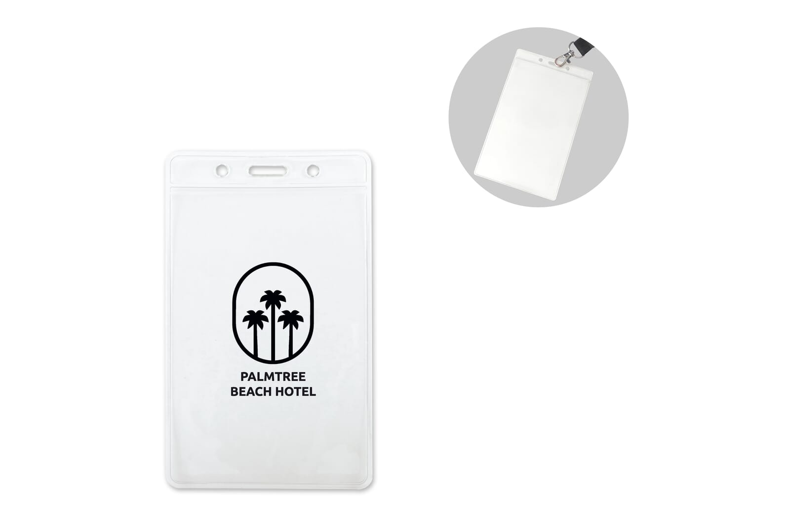 Porte-badge vertical.75x125mm