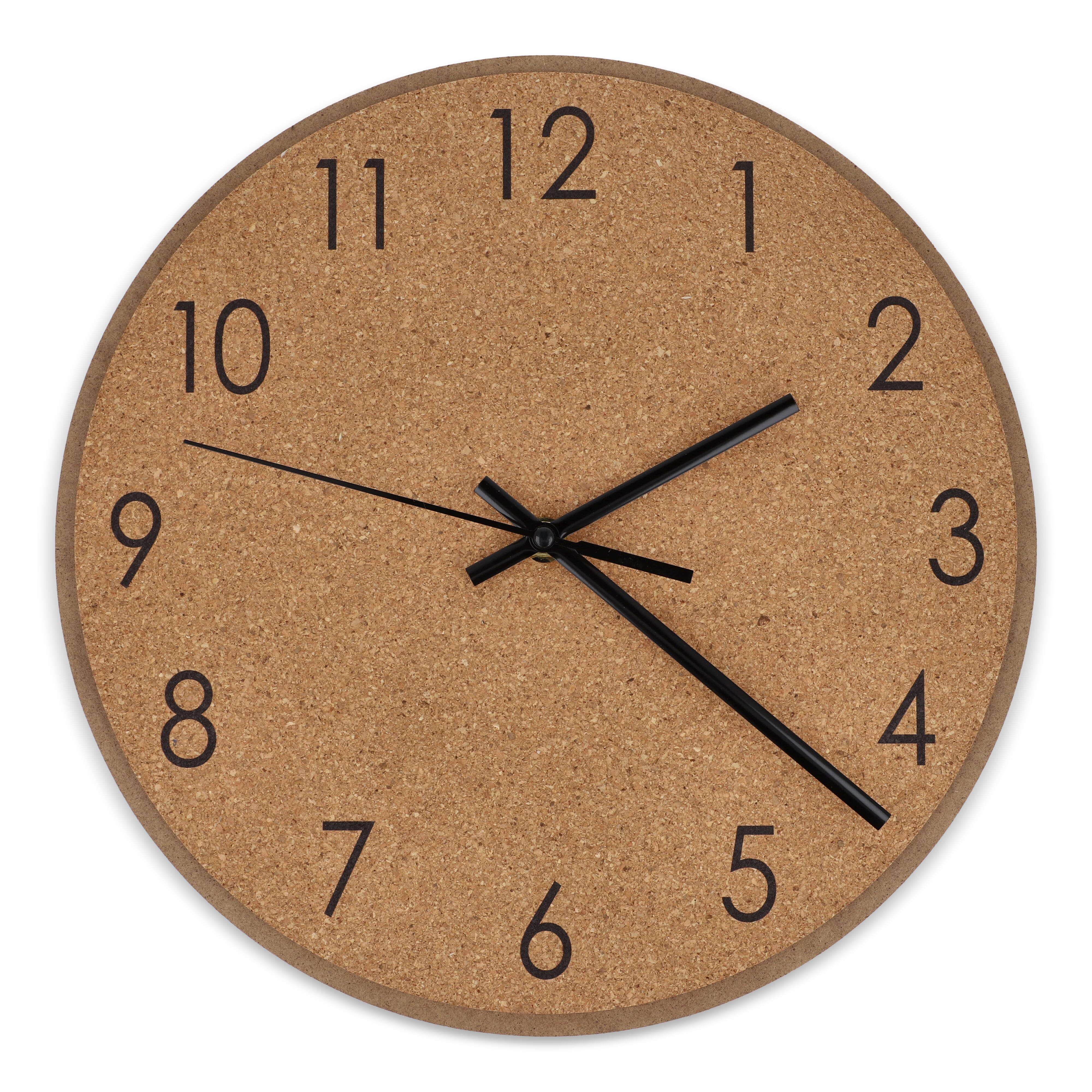 Horloge murale en liège