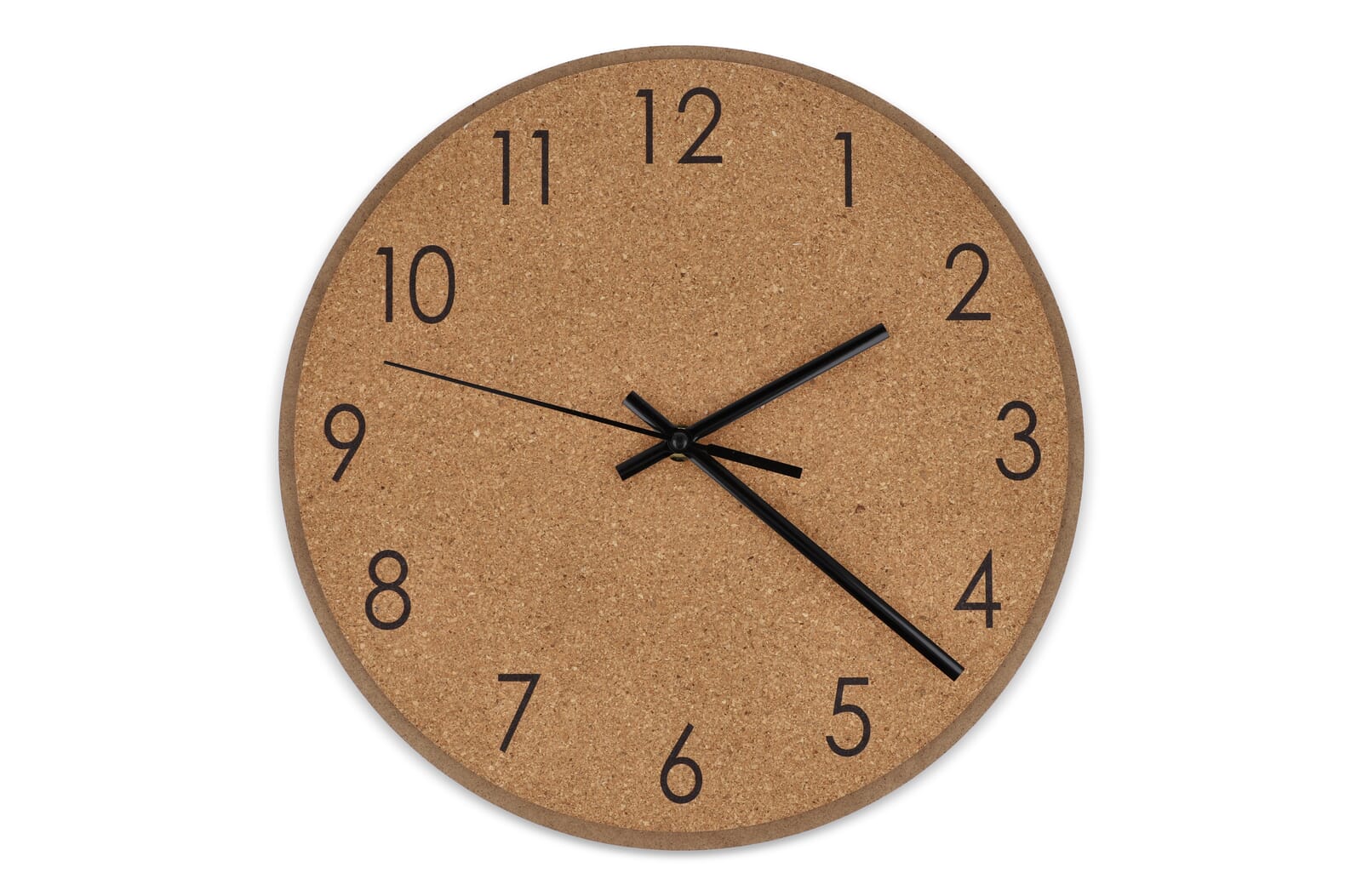 Horloge murale en liège