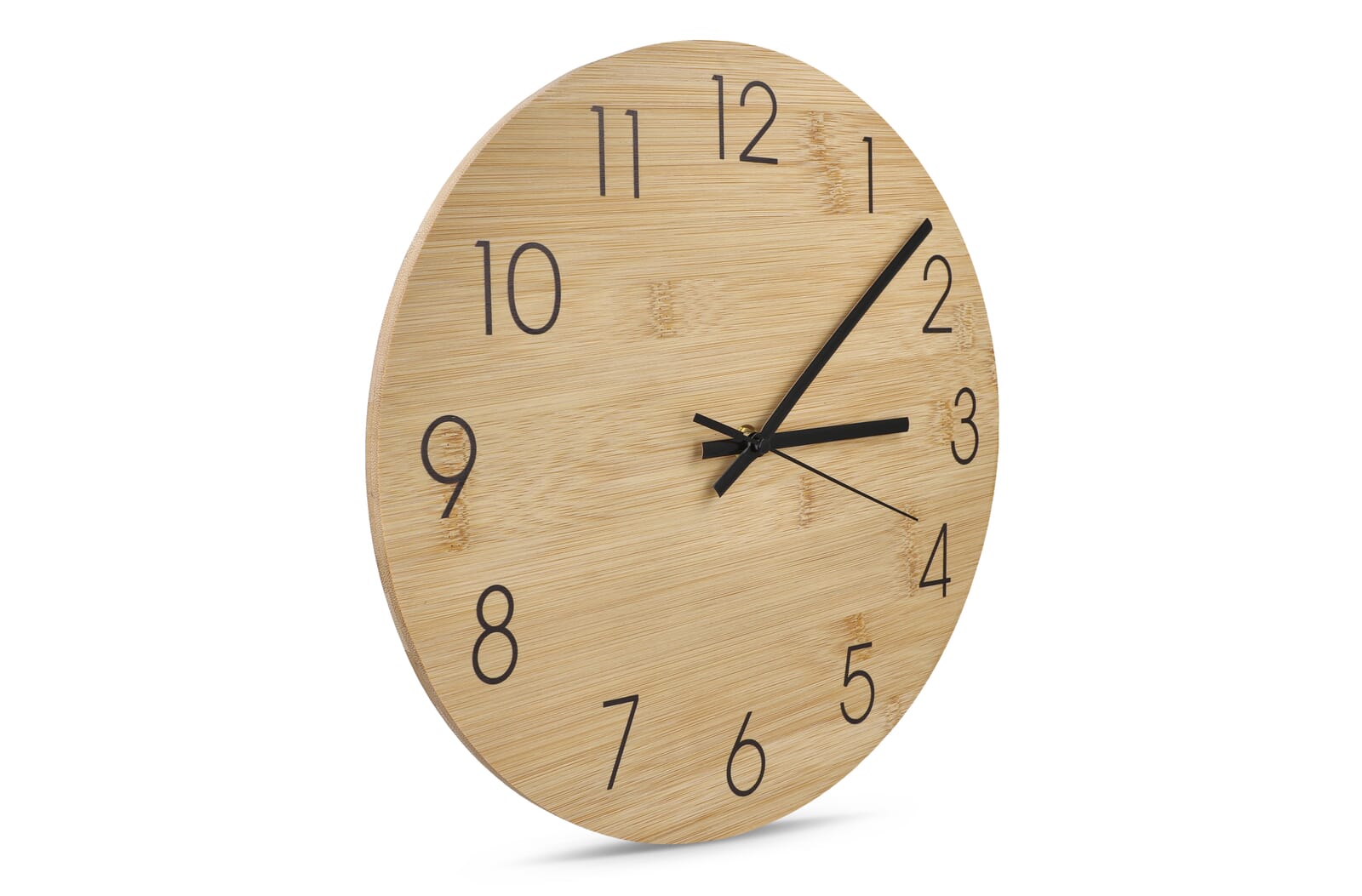 Horloge murale en bambou