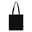 R-PET Tragetasche aus Non Woven mit langen Griffen 38 x 42cm 75g/m² - Schwarz