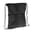 Sac à cordon 210T R-PET avec fermeture éclair - Noir