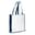 Bolsa Non Woven asas largas 75g/m² - Blanco / azul oscuro