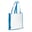 Bolsa Non Woven asas largas 75g/m² - Blanco / Azul