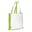 Bolsa Non Woven asas largas 75g/m² - Blanco / Verde Claro