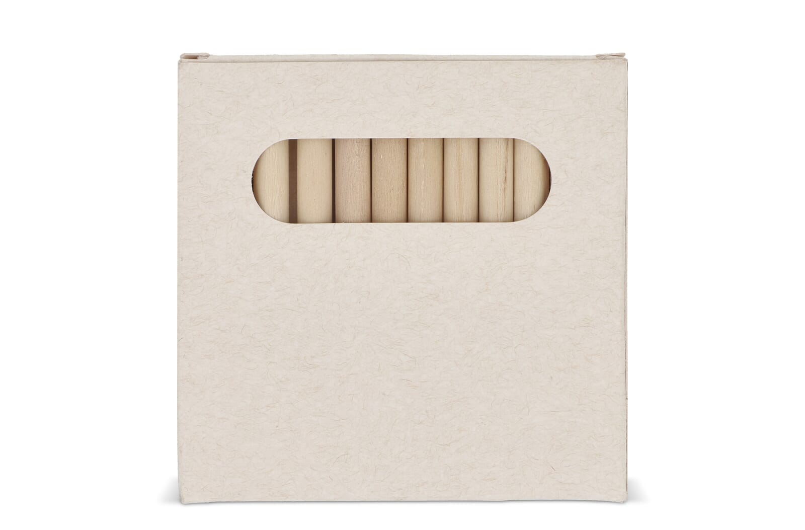 12 crayons de couleur dans une boîte en brique de lait recyclé