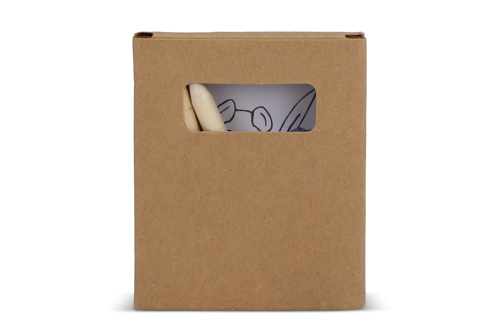 Set de coloriage de 8 pièces dans une boîte kraft