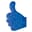 Dispensador de caramelos forma pulgar   - Frosted Blue