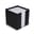 Bloc de papier dans un bac à cubes 10x10x10cm  - Noir