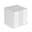 Notizzettel 10x10x10cm in Würfelbox mit Stifteköcher - Weiss