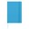 Notizbuch A5 PU mit Rasterpunktseiten - Hellblau