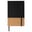 Notebook R-PET & cork A5 - Black
