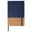 Notebook R-PET & cork A5 - Dark blue