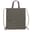 Bolsa de cordón algodón reciclado 38x42cm - Gris