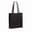 Recycled cotton bag with gusset 140g/m² 38x10x42cm - Black