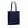 Recycled cotton bag with gusset 140g/m² 38x10x42cm - Dark blue