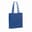 Recycled cotton bag with gusset 140g/m² 38x10x42cm - Blue