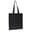 Fairtrade katoenen tas gekleurd lang 140g/m² 38x42cm - Zwart