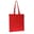 Fairtrade katoenen tas gekleurd lang 140g/m² 38x42cm - Rood