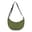 Bolsa bandolera de media luna R-PET 600D con revestimiento de PU - Verde oliva