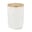 Vorratsdose Keramik & Bambus 900ml - Weiss
