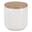 Vorratsdose aus Keramik & Bambus 550ml - Weiss