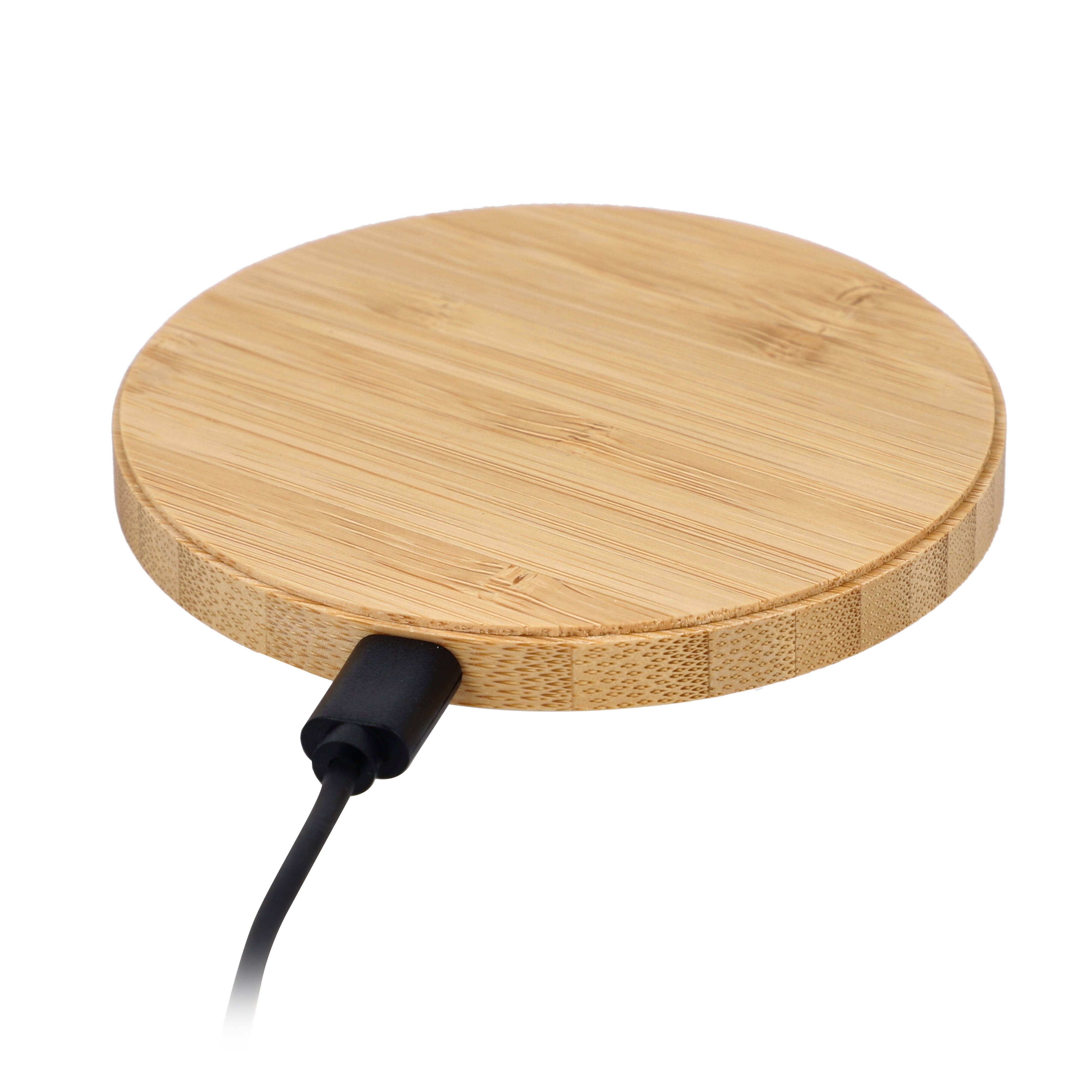 Pad de charge sans fil en bambou 15W