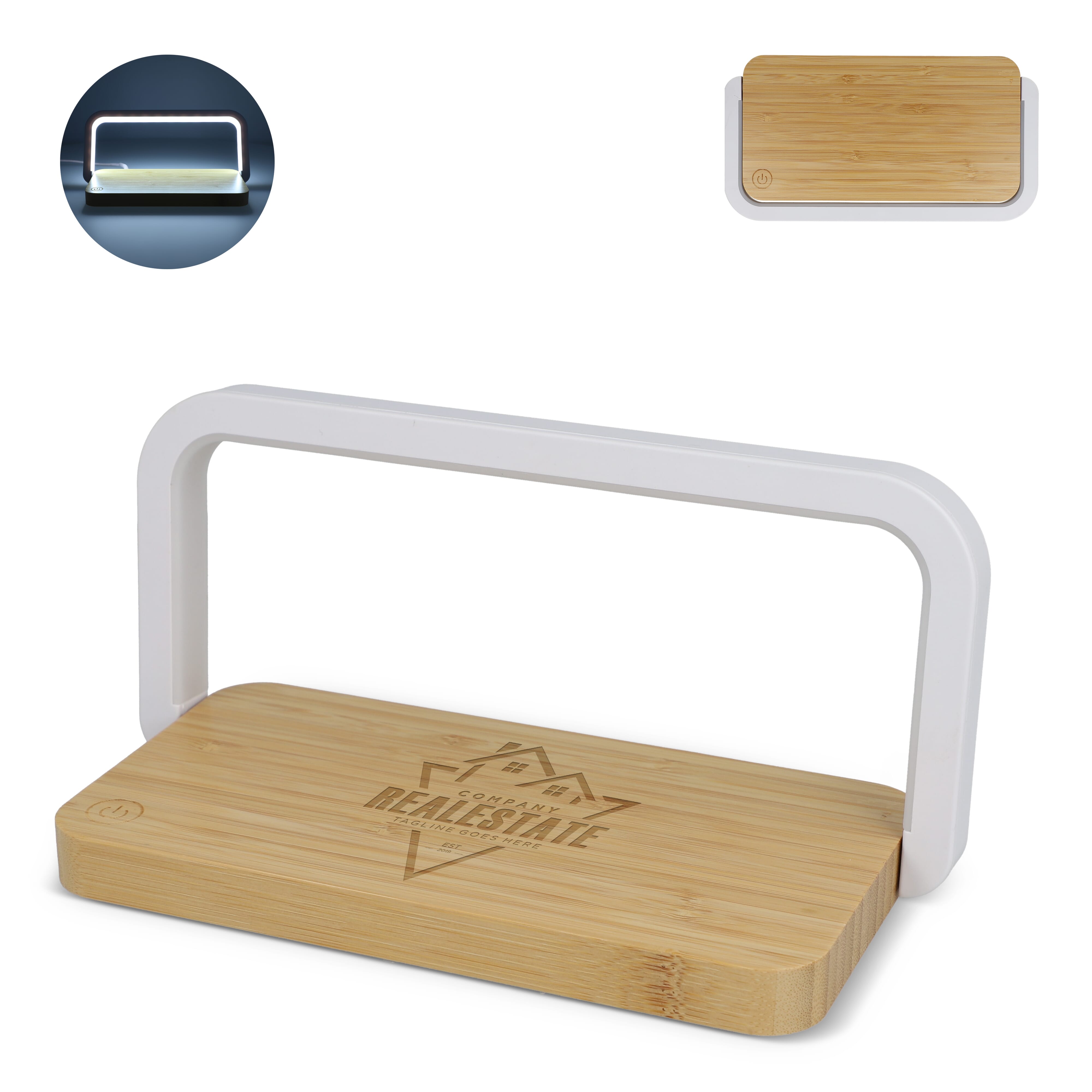 Chargeur sans fil 15 W avec lampe LED à intensité variable