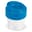 Taza de café HOT-BUT-COOL con tapa 240 ml - Blanco / Azul