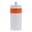 Urheilupullo reunalla 500ml - White / Orange