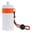 Urheilupullo reunalla 500ml - White / Orange