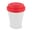 RPP kahvikuppi Valkoinen runko 250ml - Valkoinen / punainen