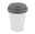 RPP kahvikuppi Valkoinen runko 250ml - Valkoinen / Harmaa