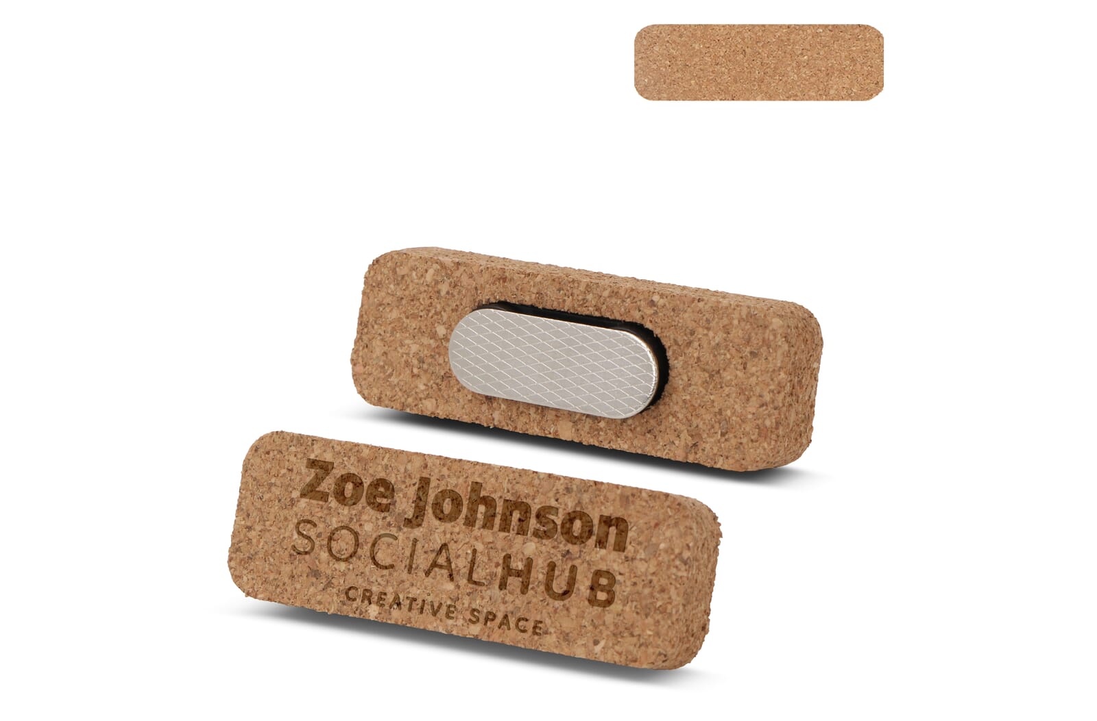 Badge en liège avec aimant